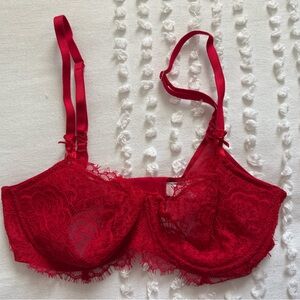 Victoria's Secret Scarlet Lace Bra